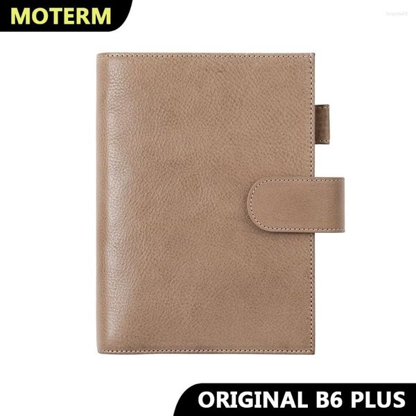 Moterm Full Grein Vegetable Couro bronzeado Original B6 Plus Capa para Stalogy Notebook Planejador Organizador Agenda Diário Jornal