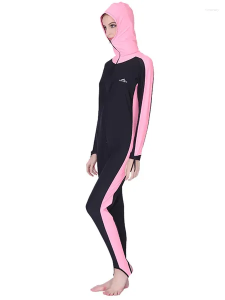 Costumi da bagno femminile da bagno a costume da bagno da sole tuta da sole gelatine immersioni di snorkeling in stock