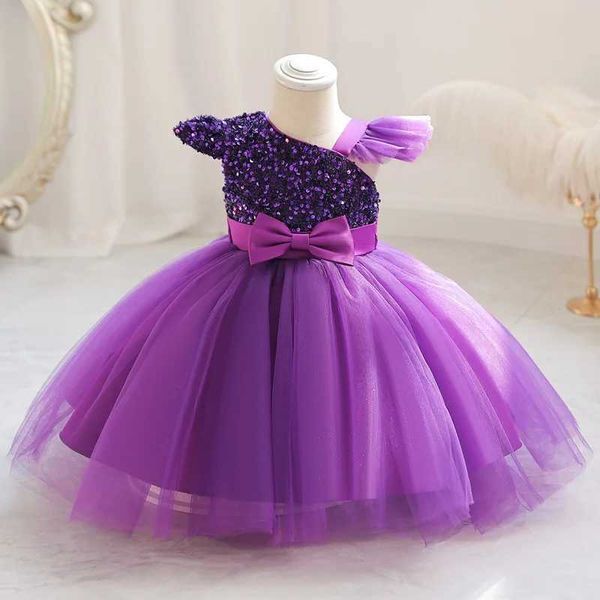 Девушка платья M132 Girls Dress Mesh Perfin Plufficy юбка Raglan маленький летающий рукав Bowtie Evening Flower Girl T240509