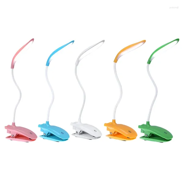 Lampade da tavolo JFBL LAMPAGNO DAVANI LED USB 16 con lettura del letto a clip Luce