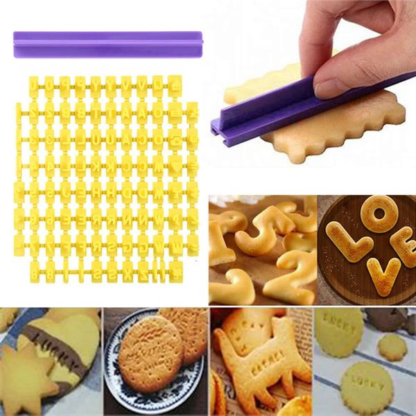 Буква алфавита набор набор впечатляет печенье печенье из печень