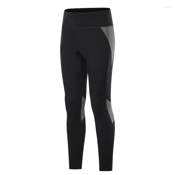 Calça de banho de banho feminina de 2 mm calças de mergulho de neoprene homens e mulheres separam jaqueta velejando as calças de snorkeling de snorkeling, tronco de natação de inverno