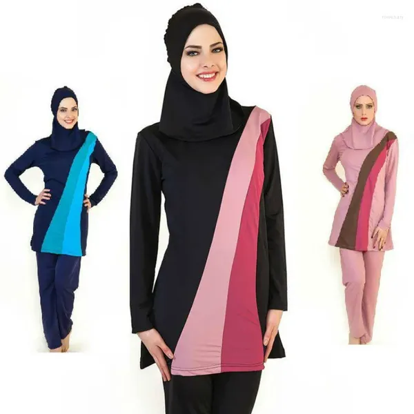 Mulheres de banho feminina Mulheres muçulmanas Islâmicas Ministro completo Hijab Swimming Beachwear Clothing Burkinis Beach Bathing Suiting