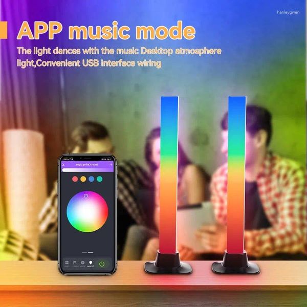 Lampade da tavolo LED RGB Luci da bar colorate APP MOBILE APP TUYA CONTROLLO NAMBINO UOME LAMPAGGIO INTELLIGENTE LIMA DESKTOP LIMA