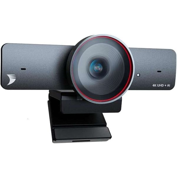 Hochwertige 4K -Webcam mit KI -Tracking, Auto -Framing, 120 fps, digitaler Zoom, MICs mit zwei Geräuschen - perfekt für Videoanrufe, Fernausbildung und Konferenzräume