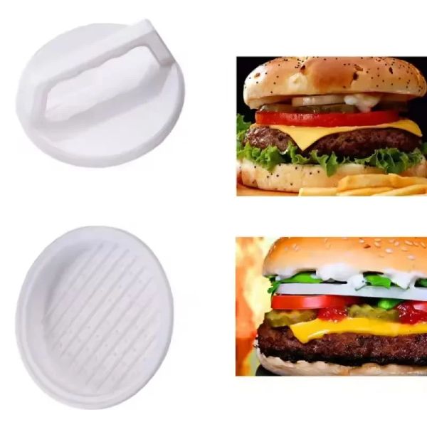 Neues 1 Set von DIY Hamburger Fleischpresse Werkzeug Pastetchen Maschinenfleisch Burger Maschine Schimmelpilze Plastik Hamburger Presse für DIY Hamburger Presshersteller