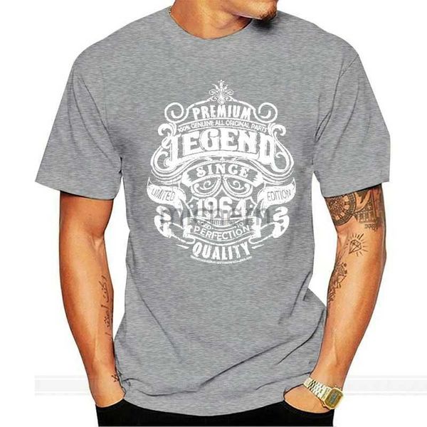 Herren-T-Shirts Premium Legende seit 1964 54. Geburtstag Herren lustiger T-Shirt Top Fashion T-Shirt für 54. Geburtstag Herren Baumwollmarke T-Shirt D240509