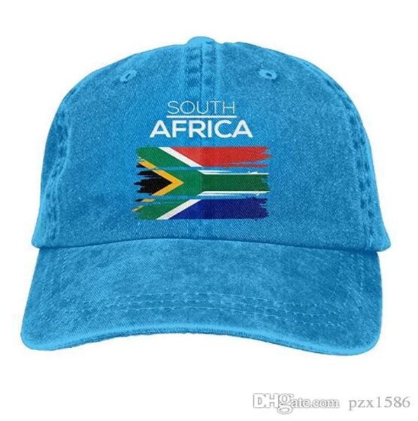 PZX -Baseballkappe für Männer und Frauen Südafrika Herren Baumwollverstellbare Jeans Cap Hat Multicolor Optional7739895