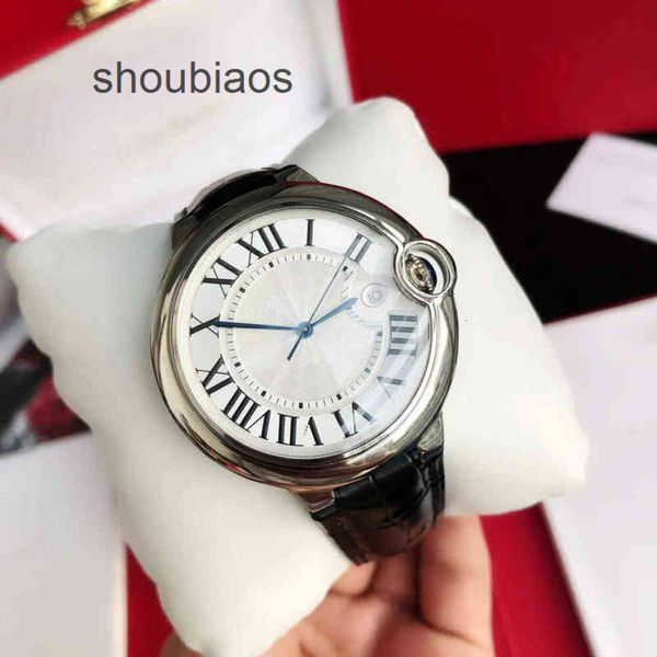 Ladies Christmas Cart Wristwatches Wrist apresenta relógios de luxo assistindo designers homens relógios clássicos balões azuis numerais romanos manchas de lazer automáticas oqm9