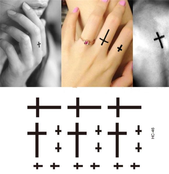 Водонепроницаемая временная татуировка мужчин и женских пальцев тату