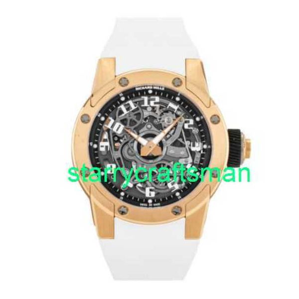 RM LUXURY RESPOSTA MECHANTICAL Mills RM63-01 Dizzy H A nde Auto Rose Gold Herren 42mm UHR RM63-01 AO RG STF1