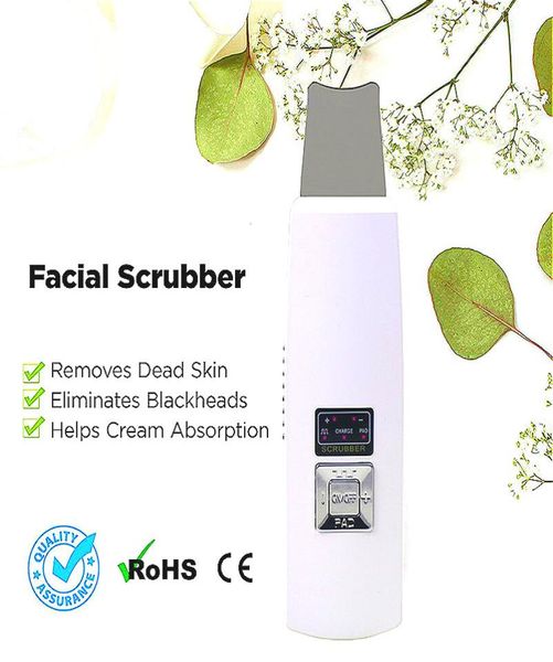 Tragbare Ultraschallhaut -Schrubbenmaschine Ultraschall Gesichtsbehebung Elektrische Tiefenschreiber1778013