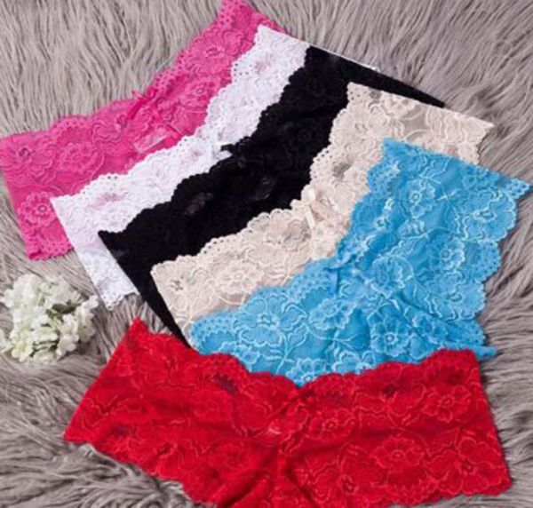 New Lace Briefs Calcinha Mulheres Sexy Rouphe Mulher Sexy Lace Erotic Lingerie Black White Red Color Drop Ship9172608