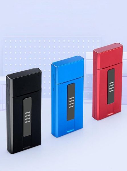 Новый автоматически откройте красочные сигаретные корпусы USB LIGHTER SHELL LEANG HESSE ONE BODY BOX HOGALFICE PORTABLE EXCLUISE DESIG5383867