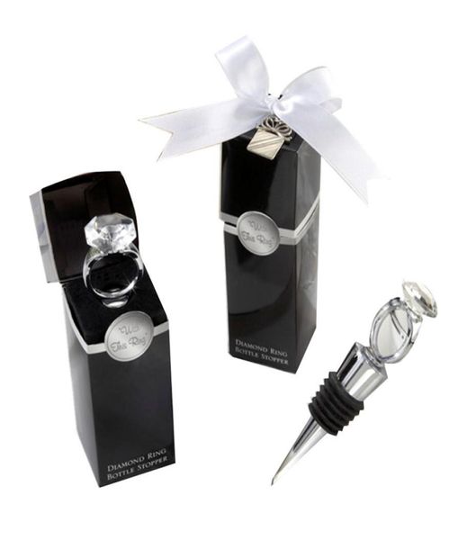 Crystal Diamond Ring Stoppers Casa cucina barretto utensile champagne bottle tampone per matrimoni regalo ospiti confezionamento 2002247