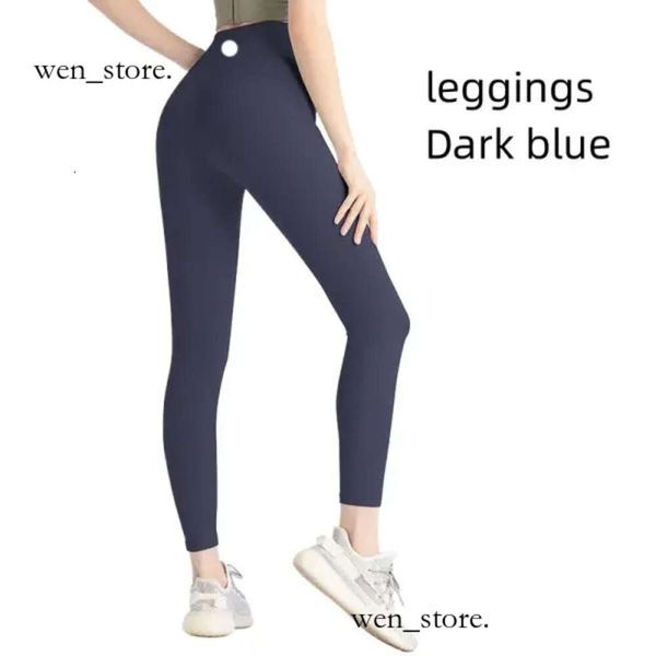 Lululemo Leggings Pants Yoga Allinea i leggings Donne Shorts Pantaloni corti Obiti Lady Sports Ladies Pantaloni Esercizio Fitness Wear Girls Running Kimgings Gym 459