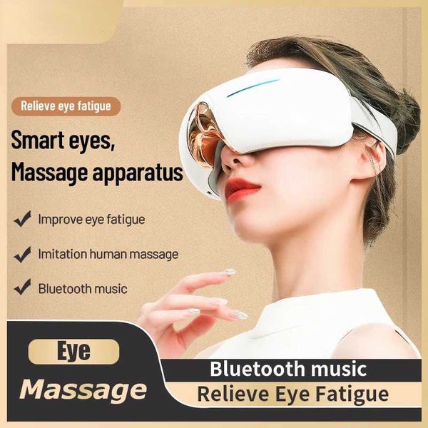 Home Beauty Instrument New Intelligent Folding Eye Massager Bluetooth Hot Compress Protector wiederaufladbarer Luftdruck Q240508