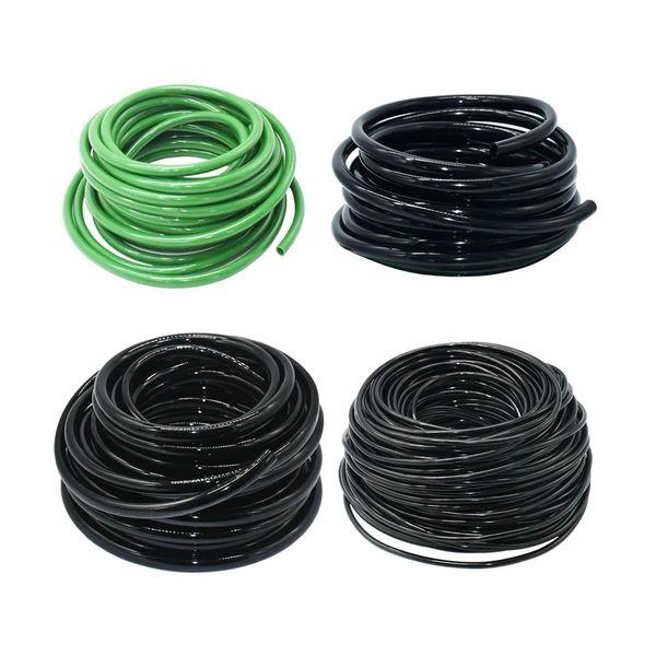 Mangueira de rega do jardim 4/7mm 8/11mm 9/12mm PVC Micro Irrigation Tubing Tubing de gotejamento de gotejamento aspersores para a estufa da varanda de gramado 240430