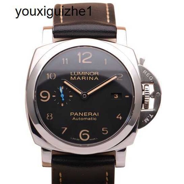 Orologio da polso Top Panerai Luminor Series Acciaio Automatico MECCANICO MECCANICO MECCHIO MECCHIO 44 mm di diametro orologio svizzero lussuoso orologio Swiss PAM01359 44 mm di diametro