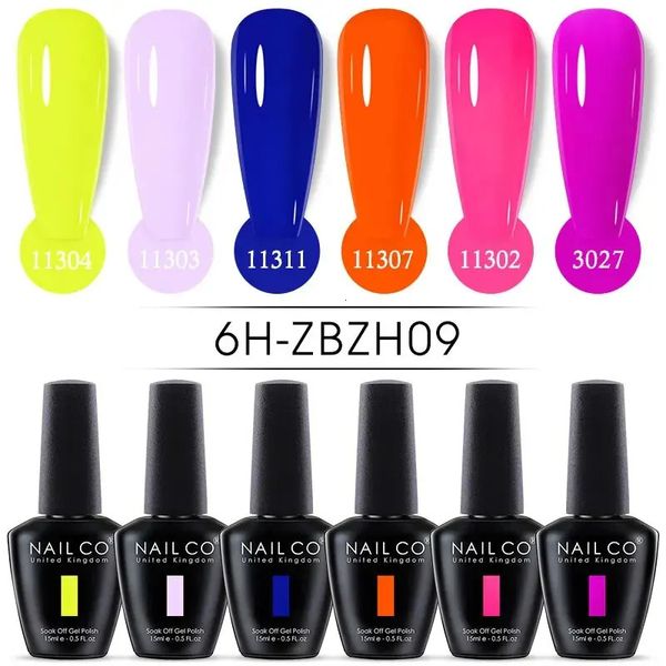 Nailco 15ml Summer Color Series Gel Solp set da chiodo per chiodo Vernis Semi Permanente Kit vernice ibrida tutto per manicure 240509