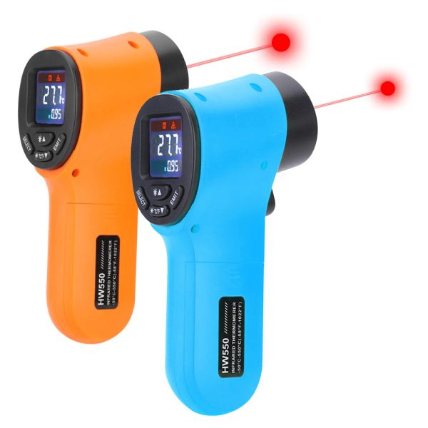 Messgeräte Nicht -Kontakt -Pyrometer Digital Infrarot -Thermometer Lasertemperaturmesser 50 ~ 550 ° C LCD Industrial Digital IR -Terometro