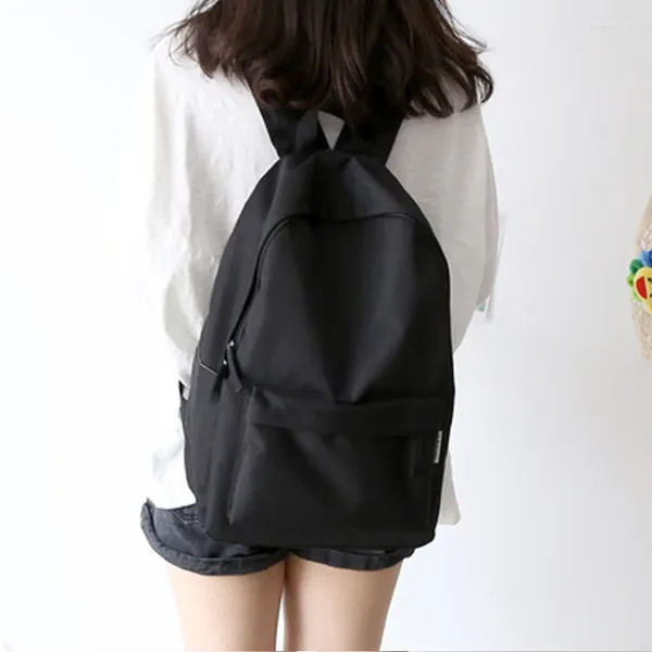 Backpack Nufangu Classic design clássico Oxford Korea estilo mulheres moda fidelas lazer bolsa de bolsa estudante livro adolescente adolescente