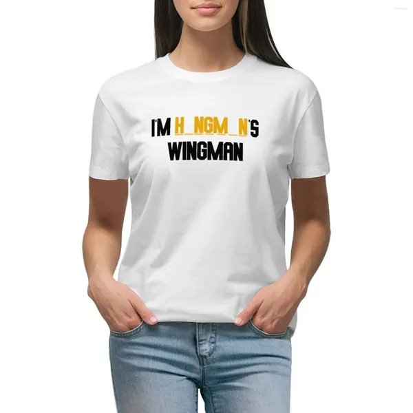 Kadın Polos Ben Hangman Wingman T-Shirt Grafikleri Tees Komik Kore Giysileri