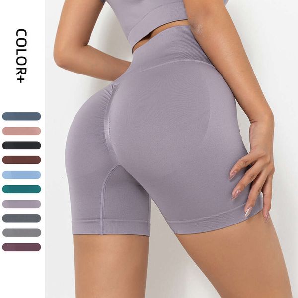 Lu Women Shorts Summer High Waist Compression Sports Iight Butt Lift Koga Leggings Shorts a misura di pelle traspirante allineare ll limone che corre w