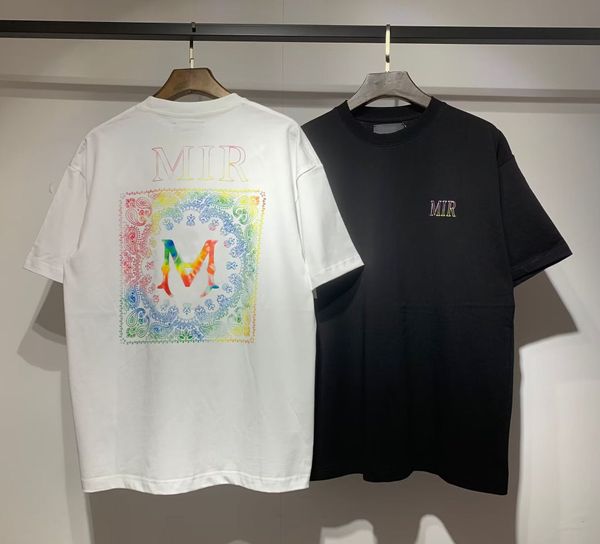 Мужские футболки дизайнер летняя главная футболка с цветом писем