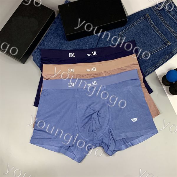 Breta di biancheria intima da uomo stampate da uomo Shorts Boxer Shorts Modal Modal Modal con scatola