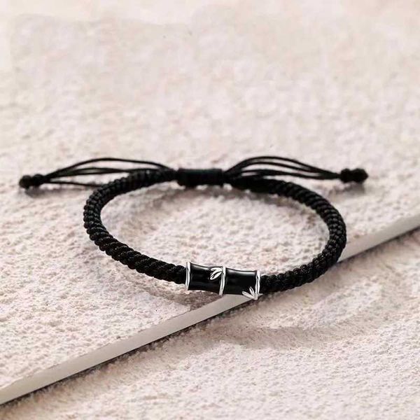 Braccialetti di nozze Fashion Fashion Braidd Rope Lucky Bamboo Couple Bracelets for Women Uomo Regali di gioielleria di gioielleria intrecciata fatte fatte a mano