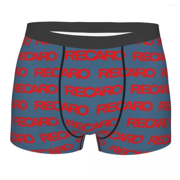 MUITOPANTES Custom Recaros Logo Roufety Men Men Boxer Briefs Shorts calcinha macia para masculino