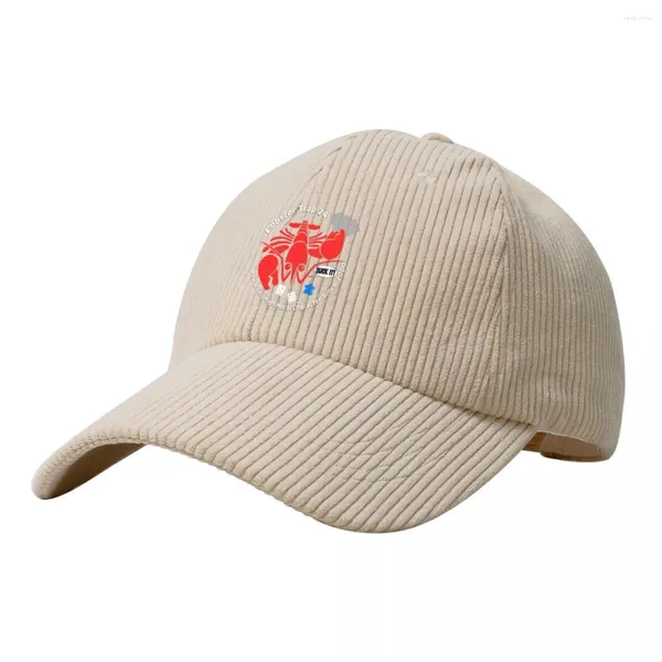 Ball Caps Lobster Trap 24 - Edição RS Edição Corduroy Baseball Cap espuma Hat para festa de grande tamanho Chapéus de praia para homens