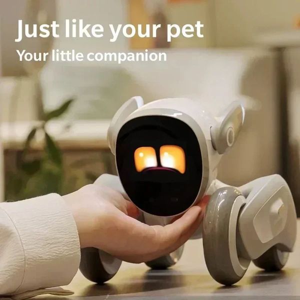 Toys Christmas Kid Robot Dog Smart präsentiert elektronisch für Sprachgüter PVC Loona Desktop PET DVEMM