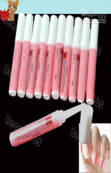 Colla per unghie rosa 100pcslot 2G Mini Bellezza professionale Nail art Coco Acrilico DECORE SCHETS5233802