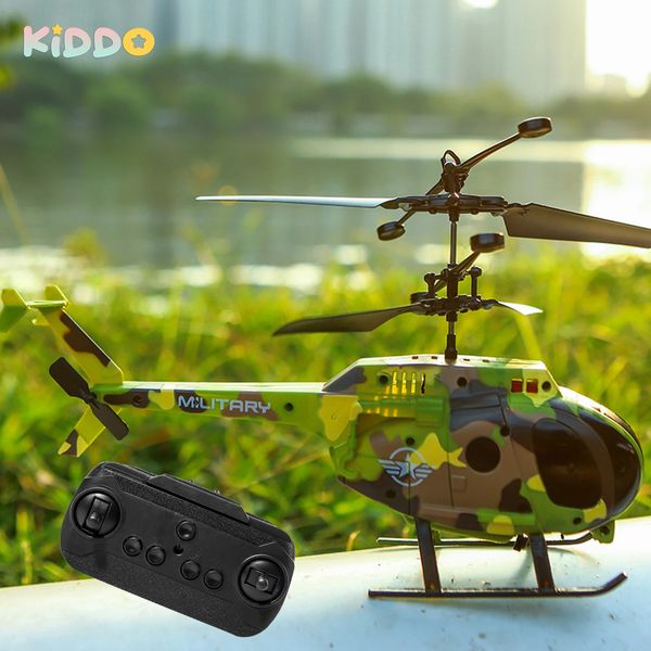 RC Helicopter 2CH Infrared Remote Control Quadcopter 24G Dronsistant Aircraft Dureble Beginner Kids Kids Toy Birthday Gifts 240508