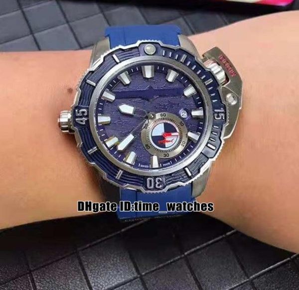 Novo tubarão de martelo Deep Dive Hammerhead 3203500Le393hammer masculino automático Caixa de aço Dial Blue Gents Luxury Sport Watches Blue RU7622604