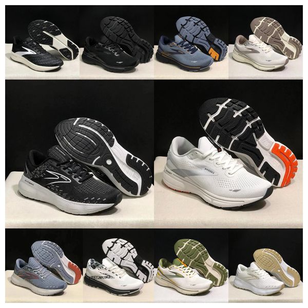 2024 New Designer Brooks Glicerina Lançamento 9 Running Shoes Men Women Ghost Hyperion Tempo Triple Black White Grey Amarelo Treinadores de Orange Glicerina 15 20 16 Tênis