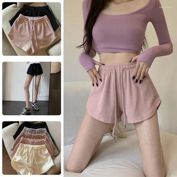 Segurança do sono feminino Segurança legal Corrente para casa Shorts elásticos Elastic High Summer Lace Roupa Destacamento