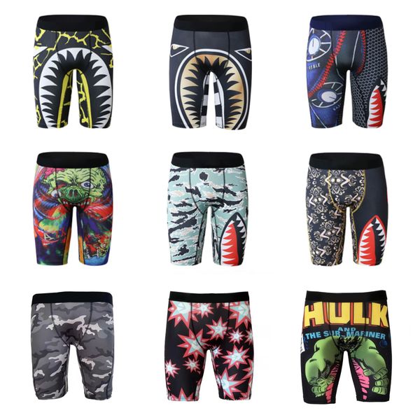 Unterwäsche Mens Eh Beach Shorts Boxer Marke Sexy Unterhosen gedruckt Unterwäsche Softboxer Atmungsfreie Schwimmstämme Marke männliche zufällige Styles Plus Size