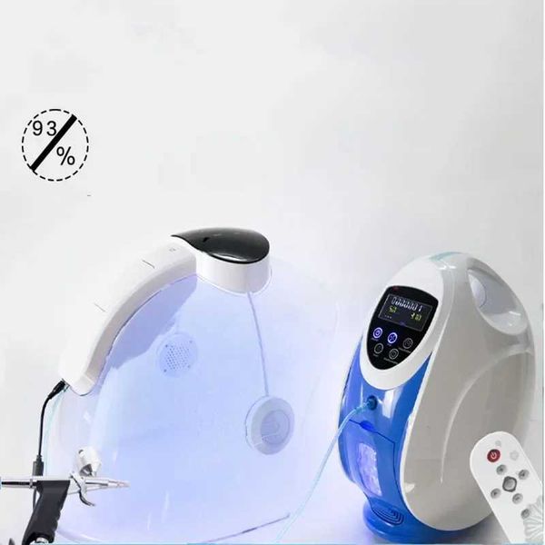 Instrumento de beleza em casa Oxigênio Cuidado facial da máquina de jato de cúpula máscara de máscara O2 para o salão de beleza Spa Home q240508