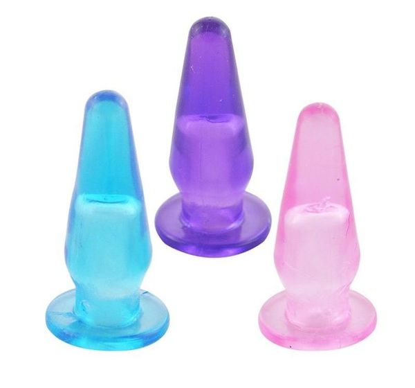 Mini Finger Portable Same Male Jelly Anal Butt Plug Sex Toy Prostate Massager2523073