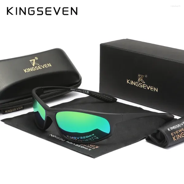 Sonnenbrille Kingseven Sports Reitmänner Anti-Reflexion polarisierte UV400 Anti-Rutschgläser Hochwertiger Spiegellinsen Frauen Brillen mit