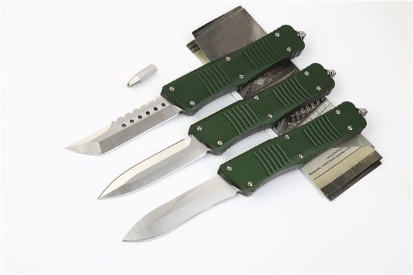 Combat verde militare Ut seghed marfione td coltello automatico bounty hunter tascabile coltelli da tasca da salvataggio utensili EDC