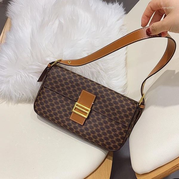 Bag Houndstooth For Women 2024 Fashion ombro Bolsa Bolsa Purse Imperial Crown Luxury Design Small Crossbody