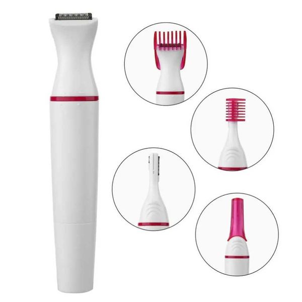 Razors Blätter Multi funktionaler elektrischer Epilator 5-in-1 Frauen-Gesicht Unterarm Bikini Entferner Mini Rasierer Augenbrauen Trimmer Q240508