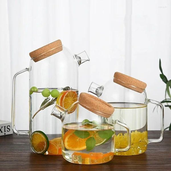 Бутылки с водой большие прозрачные стеклянные чайные чайники с термостойкими