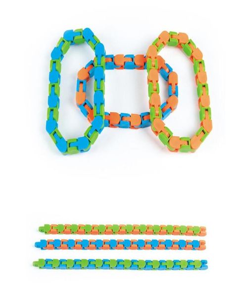 Neueste verrückte Tracks Snap and Click -Spielzeug Schlangenrätsel Spielzeug für Kinder Erwachsene Party ADHS Autismus Stressabbau hält die Finger Fy7624471648