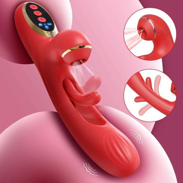 Andere Gesundheits Schönheit Gegenstände Kaninchen wackieren Dildo -Vibrator für Frauen Klitoris Klitorte Sauger Stimulator Vagina Massagne weibliche Trottel Vibrator Erwachsene Y240503