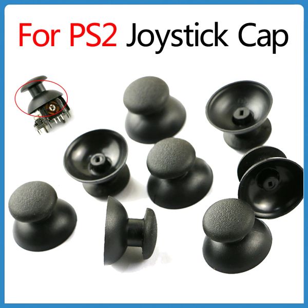 Acessórios 10pcs para PS2 Cap de joystick para Sony PlayStation2 PS2 Controlador pequeno Hole Small 3D Analog Analog Joystick Caps Caps Parte Substitua